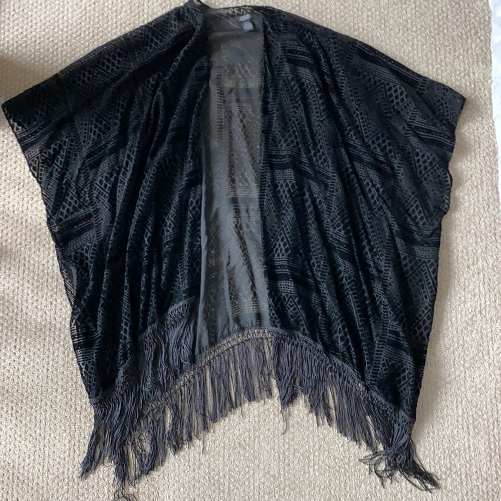 Roffe velvet shrug
